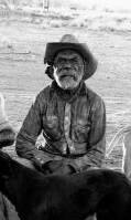 Black and white photograph of artist Paddy Carroll.